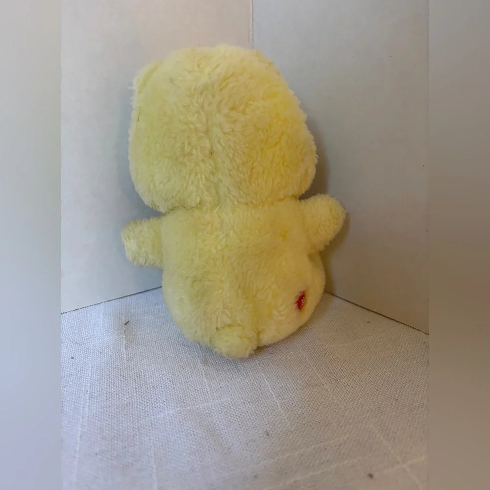 Kenner 1983 Vintage Yellow Mini Care Bear Stuffed Animal Toy Plush Original - Picture 3 of 7